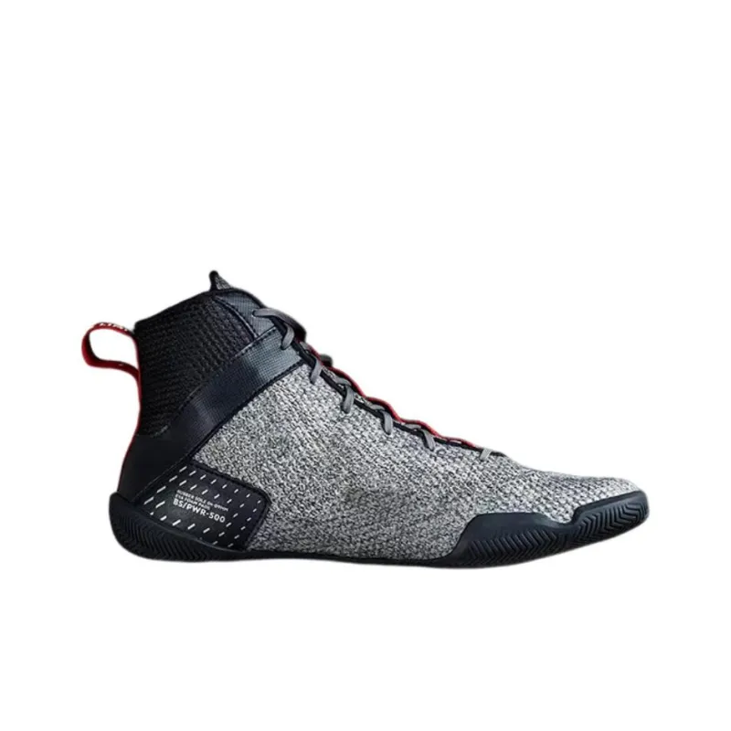 DECATHLON BOXA Abrasion Resistant Breathable Mid Top Boxing Shoes Unisex Gray Black-1