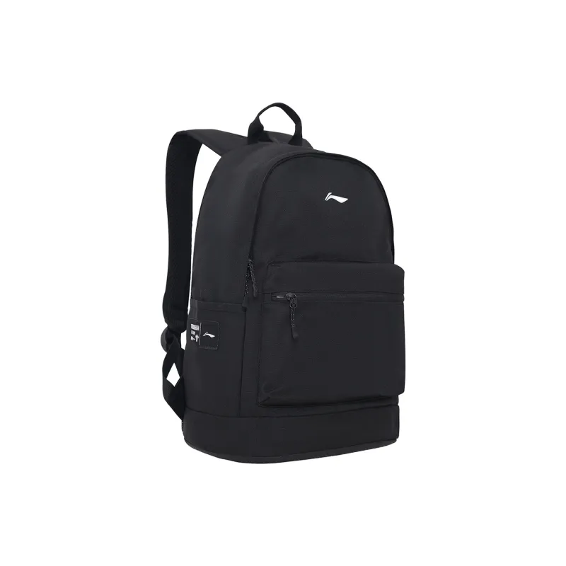 LiNing Sports Life Collection Polyester Backpack Unisex Black-1