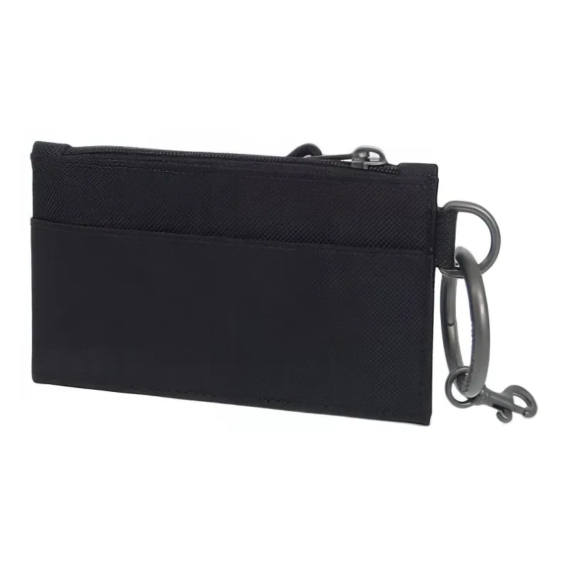 Balenciaga Nylon Wallet, Key Pouch, Card Holder Unisex Black-3