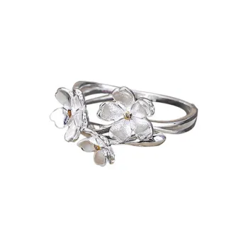 Heart Grass Alloy Rings Women's