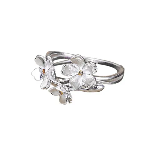 Heart Grass Alloy Rings Women's
