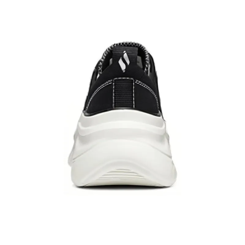 Skechers Street Cushioned Quick Drying Wear Resistant Low Top Skateboard Shoes Women's Black-3