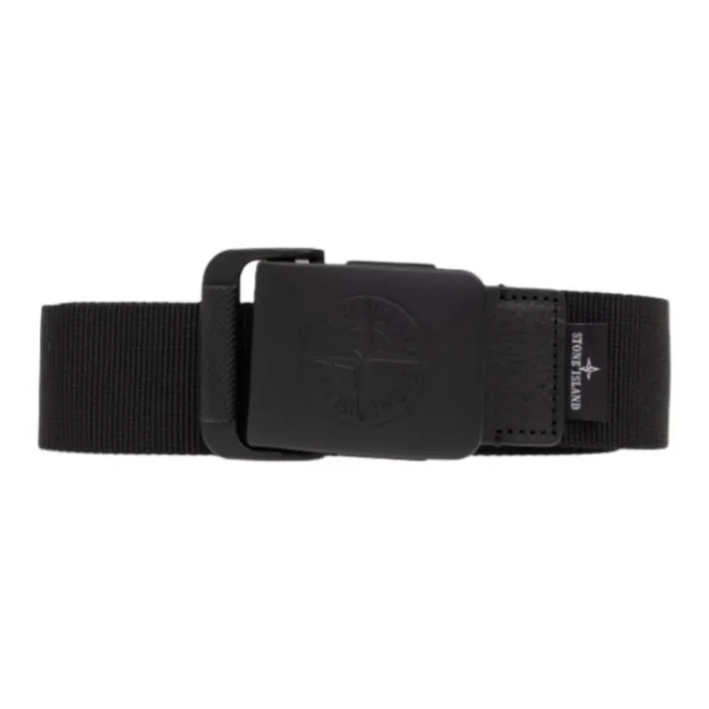 STONE ISLAND Metal Belt Men's Black Width 4cm-0