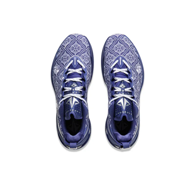 LiNing JB2 Silver Cushioned Anti Slip And Wear Resistant Lightweight Low Top Basketball Shoes Men's Shadow Purple Blue-3