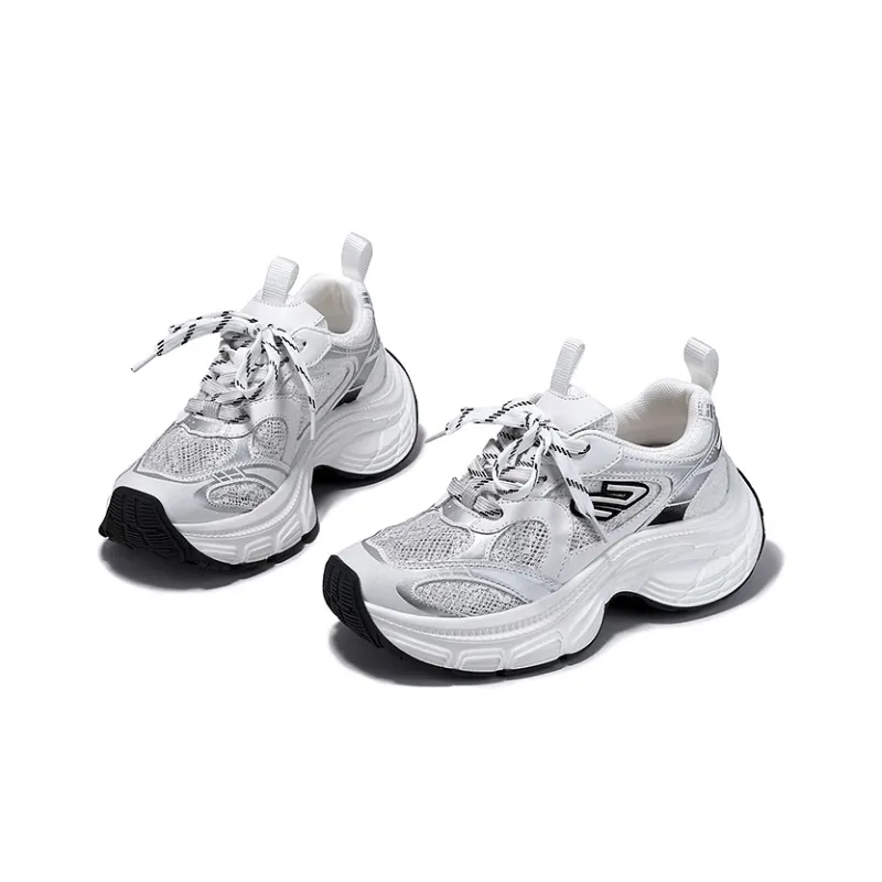 SELAIYA Slip Resistant, Breathable, Height Increasing Low Top Chunky Sneakers Women's-2