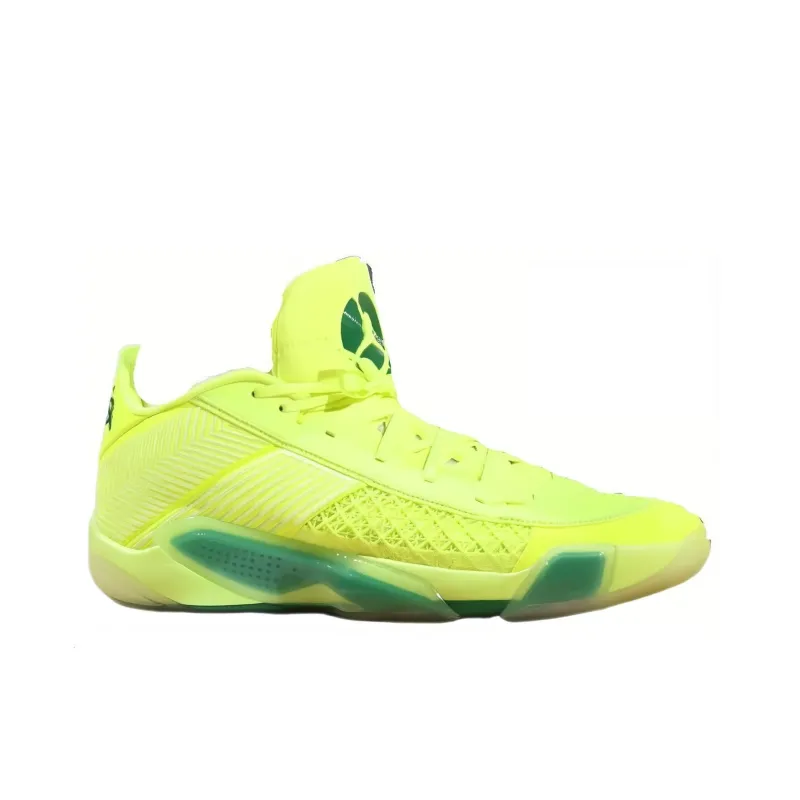 Jordan Air Jordan 38 Low PE Cushioning Anti-Slip Wear-Resistant Breathability Low-Top Basketball Shoes Men's Yellow-1
