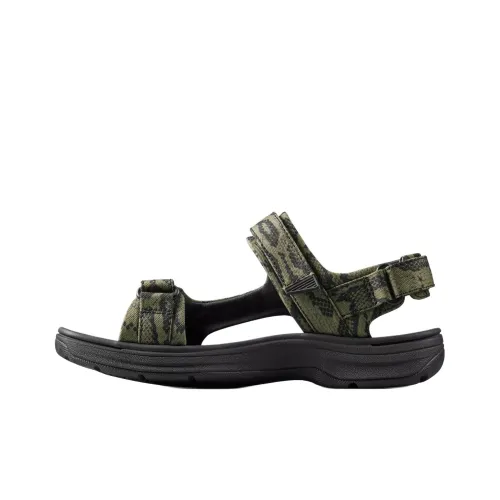 Martine Rose X Clarks Beach Sandals Men Green/Black Color