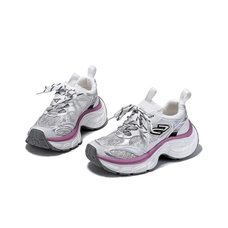 SELAIYA Slip Resistant, Breathable, Height Increasing Low Top Chunky Sneakers Women's-7