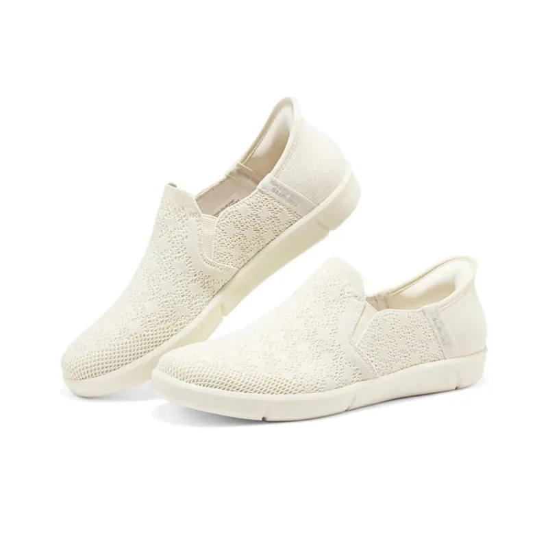 Skechers Wear resistant And Lightweight Low Top Casual Shoes Women's Ivory-2