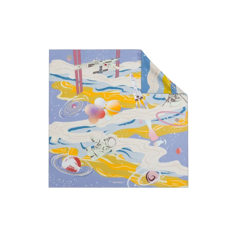 WENSLI Silk Scarves Women's-2