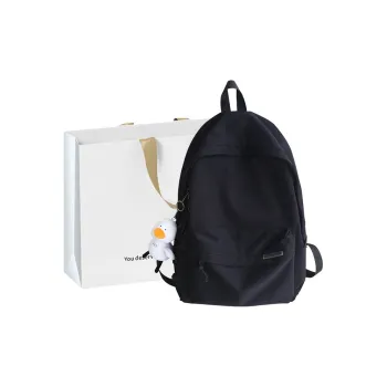 Aini Rabbit Nylon Backpack Regular Unisex White/Black