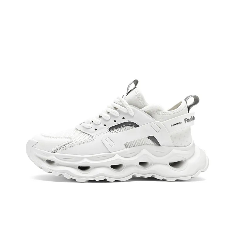 BANGNEY Anti-Slip Wear-Resistant Breathable Lightweight Height Increasing Low-Top Chunky Sneakers Men's-4