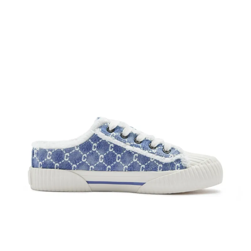 Champion Campus Low Top Skateboard Shoes Women's Blue-1