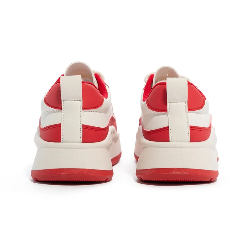 Humanism 1986 Chunky Sneakers Women's Low Top White/Black/White/White/Red/White/Khaki-22