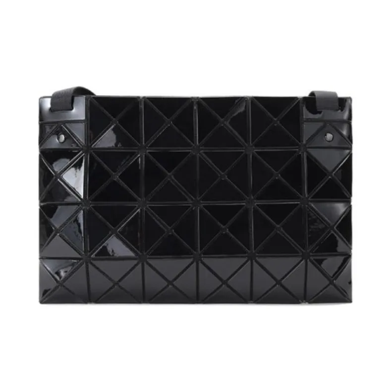 ISSEY MIYAKE PVC Laptop Bag Handbag Crossbody Bag Medium Size Women's Black-4