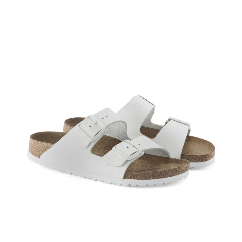 Birkenstock Arizona Soft Footbed Leather Sandals 'White'-2