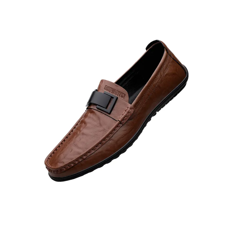 Reivantix Gommino Loafers Unisex Brown-0