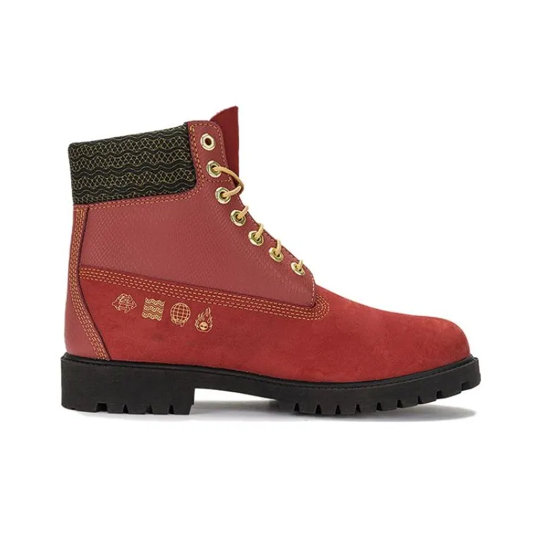 Timberland 6 Inch Lace Waterproof Boots 'Dark Red Nubuck'-1