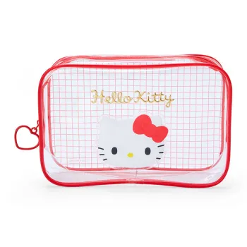Sanrio PVC Makeup Bag Women's Red