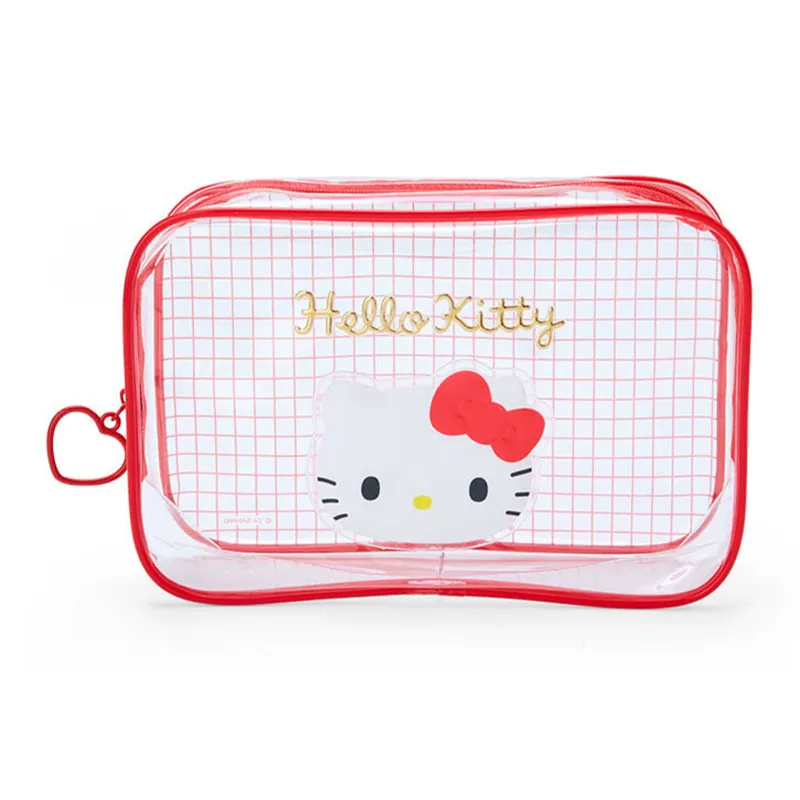 Sanrio PVC Makeup Bag Women's Red-0