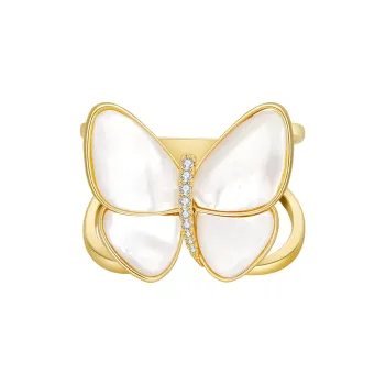 JAY White Shell Brooches Women's