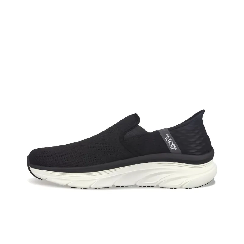 Skechers D'lux Walker Cushioning, Wear Resistant Low Top Casual Shoes Men's Black-0