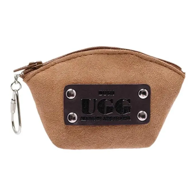 UGG Sheepskin Coin Purse Unisex Chestnut-0