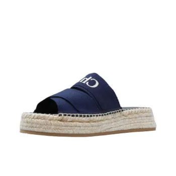 Chloé Mila Logo Embroidered Sandals Women's