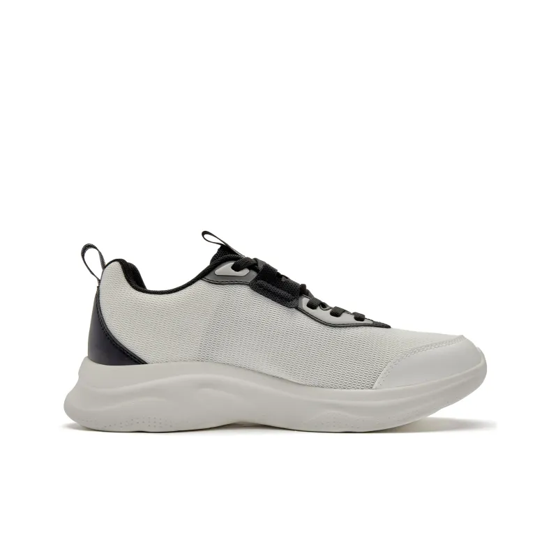 QIAODAN Cushioning, Slip Resistant, Rebound Low Top Running Shoes Men's White Black-1
