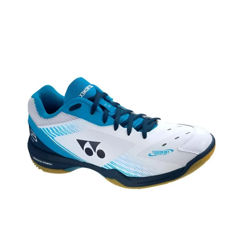 YONEX Power Cushion Low Top Badminton Shoes Unisex White Blue-1