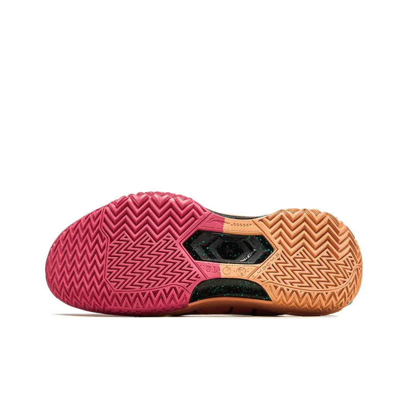 LiNing Jie Ao Metamorphosis Cushioned Anti Slip And Wear Resistant Lightweight Low Top Basketball Shoes Men's Pink-6