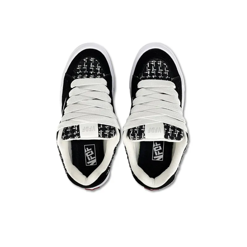 VFDF Chanel Inspired Low Top Skateboard Shoes Unisex Black-2