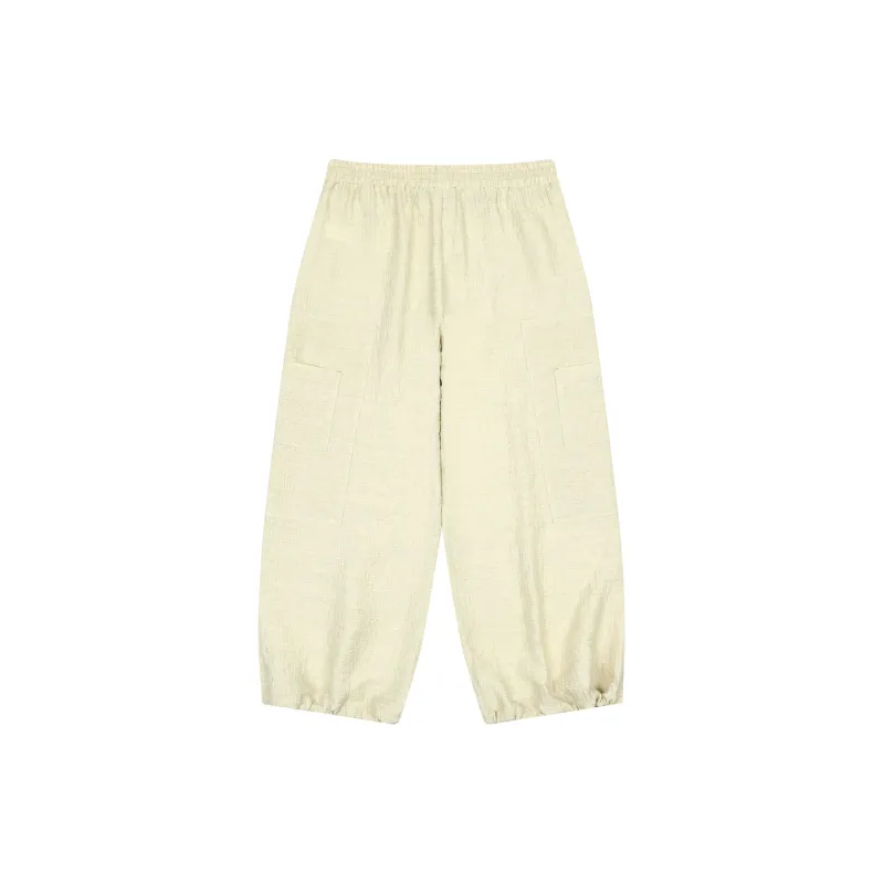 MostwantedLab Casual Pants Unisex Beige Yellow-1