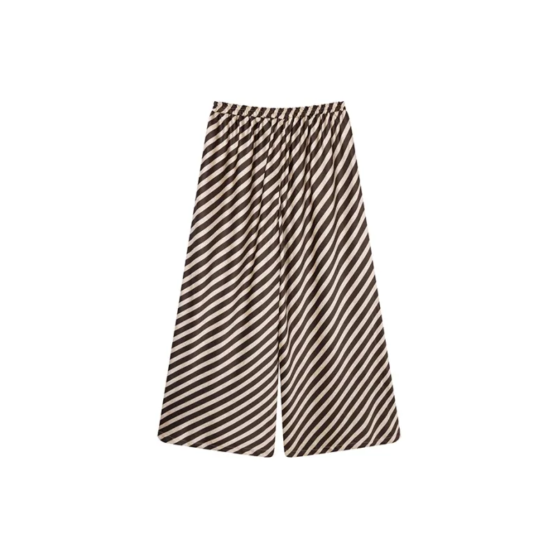 Ouyang Casual Pants Women's Stripes-1