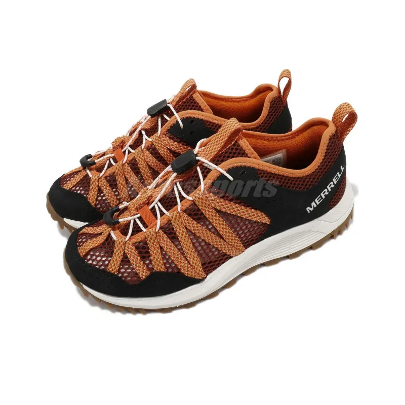 MERRELL Wildwood Aerosport Durable Breathable Low-Top Outdoor Shoes Women's Black Orange-2
