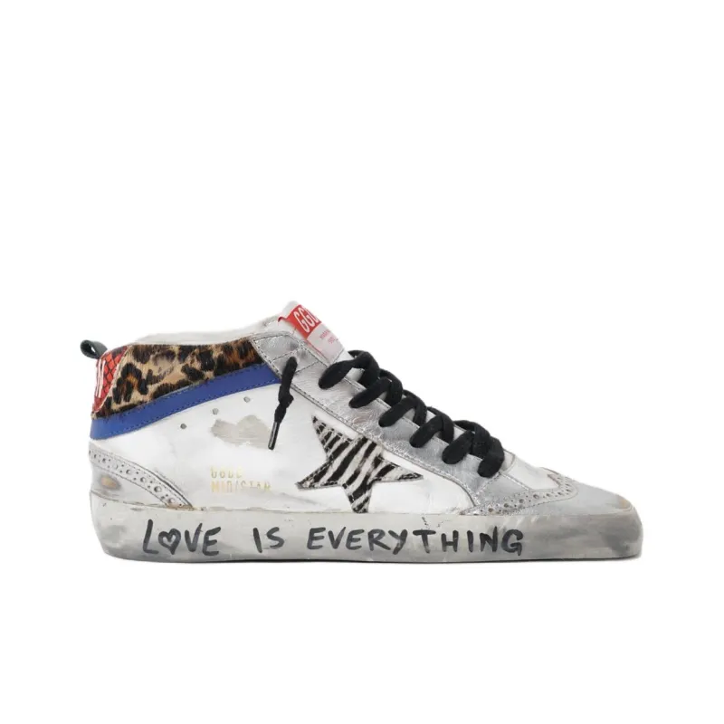 Golden Goose Skateboard Shoes Women's Low Top White Gray-1