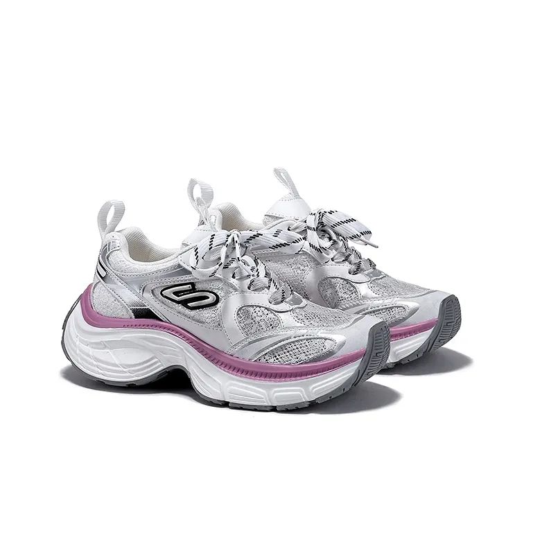 SELAIYA Slip Resistant, Breathable, Height Increasing Low Top Chunky Sneakers Women's-6