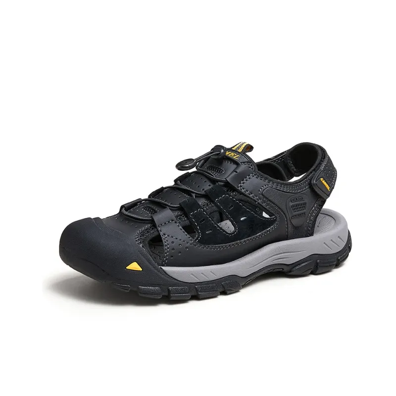 CAMEL River Trekking Shoes Men Black/Sand/Light Green-1