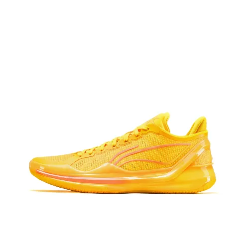 LINING Liren 4 V2 Basketball Shoes Unisex Low-Top Fluorescent Mango Yellow