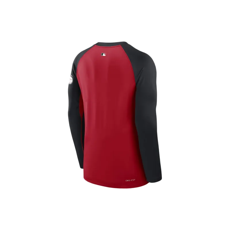 Nike Cleveland Guardians Authentic Collection Game Time Men's Nike Dri FIT Mlb Long Sleeve T Shirt-1