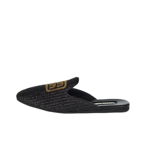 MIU MIU Wrap-toe Slippers Women's Black