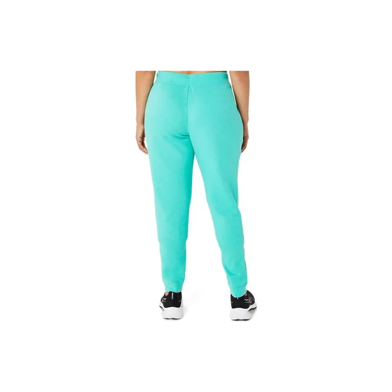 Asics Asics Sunday Sana Fleece Jogger Knitted Sports Pants Women's Green-1