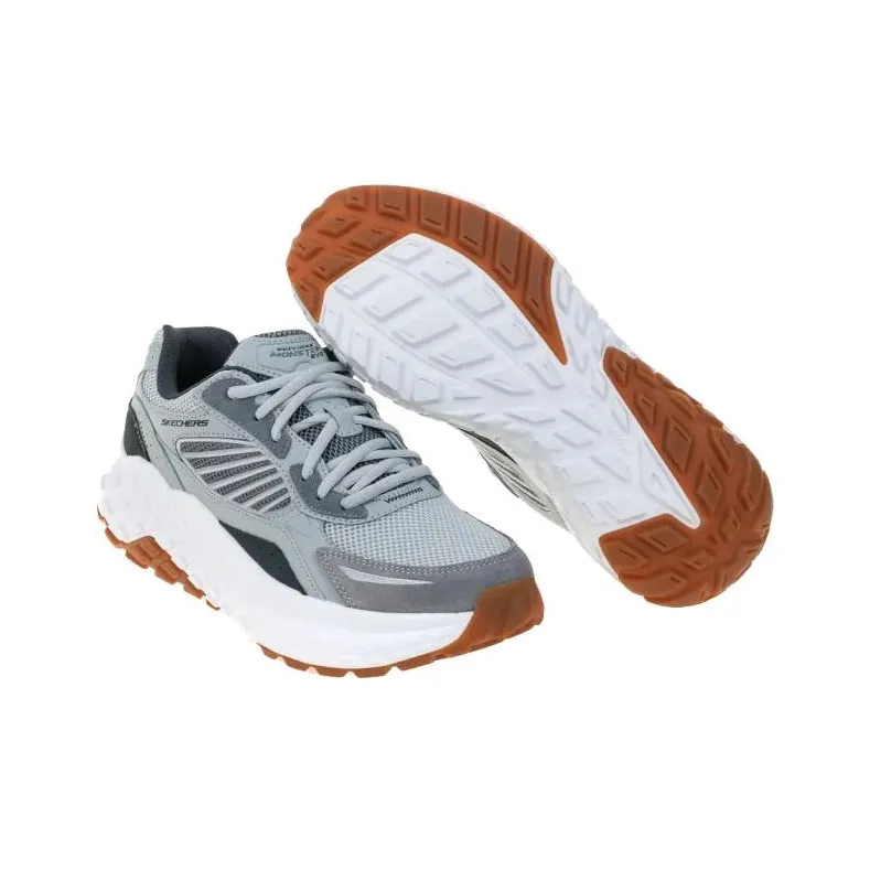 Skechers Sport Anti Slip And Wear Resistant Breathable Low Top Casual Shoes Men's Gray-4