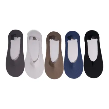 MIIOW No Show Socks Men's 5 Pack Mixed Color