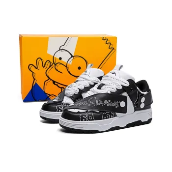 The Simpsons Anti-Slip And Wear-Resistant Breathable High-Top Skateboard Shoes Unisex