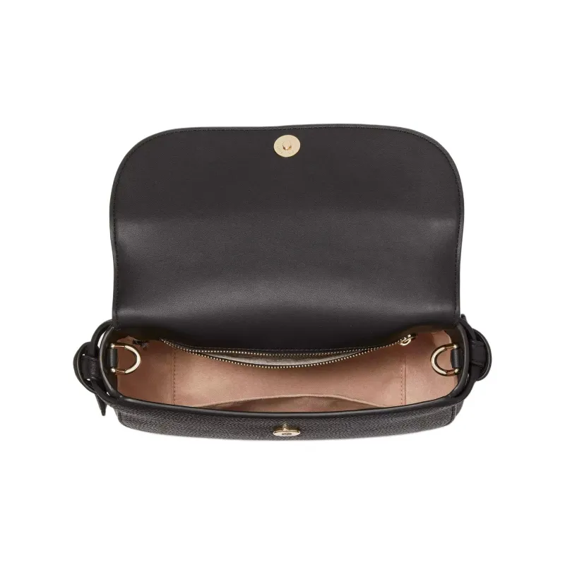 Kate Spade Knott Litchi Grain Leather Handbag Shoulder Bag Crossbody Bag Women's Black-3