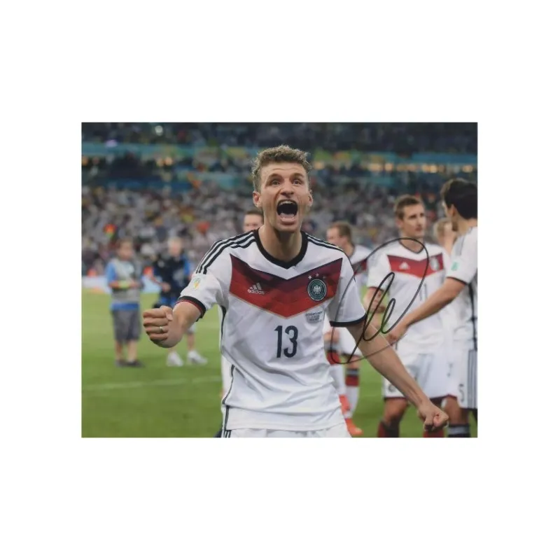 Yi Shot Thomas Müller, Autographed, Signature Photo Included SA Certificate Framed For Preservation-1