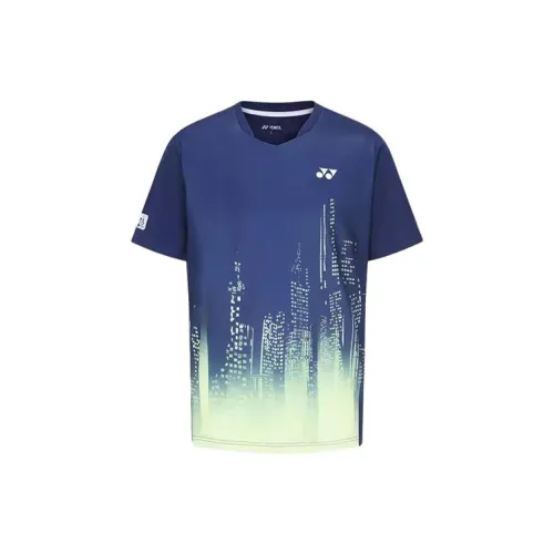 YONEX T-Shirts Unisex Denim Navy Blue