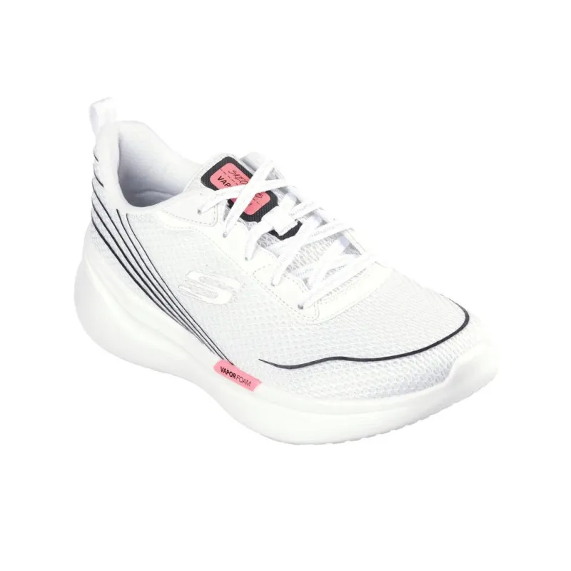 Skechers Cloud Trail Cushioning Low Top Running Shoes Women's White-3