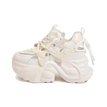 Milan Love Song Cushioning Height Increasing Low-Top Chunky Sneakers Women's